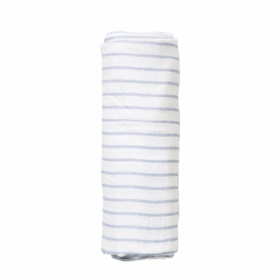 Home HART + LAND | Organic Cotton Swaddle- Stripe