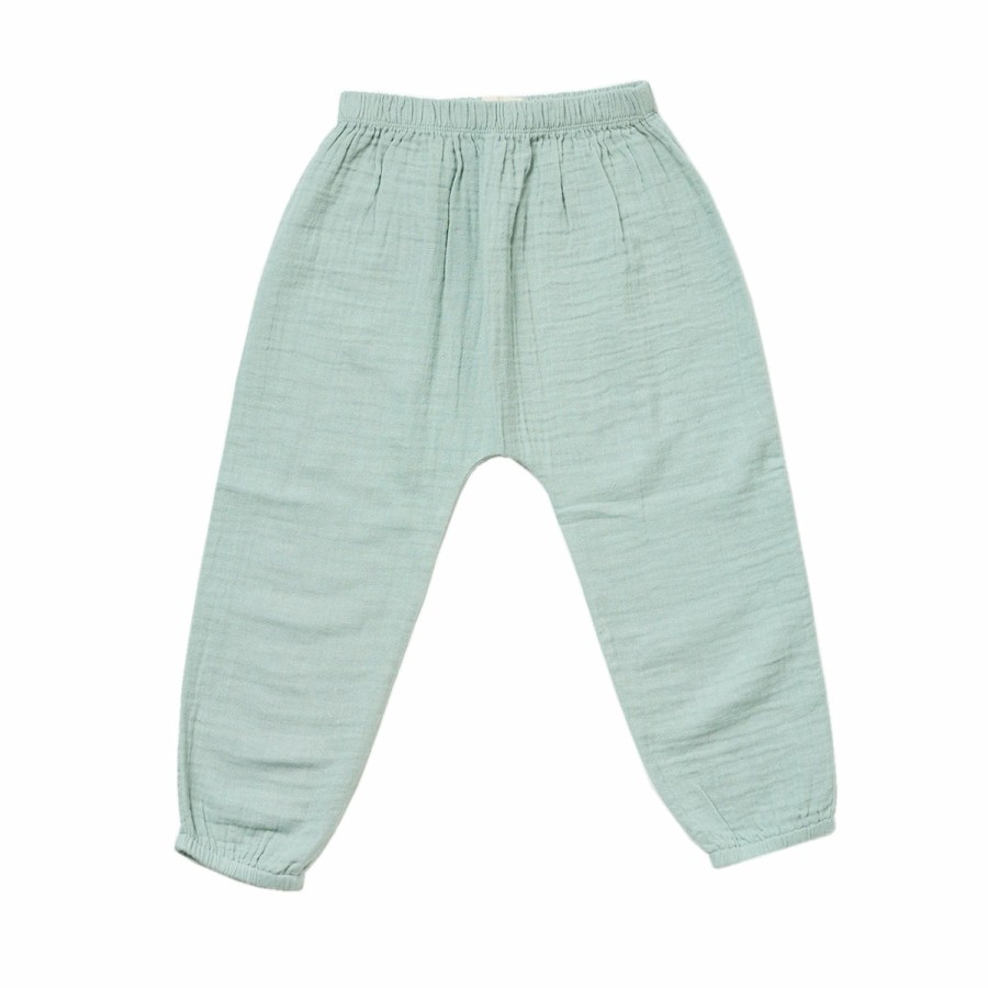 Clothing & Accessories HART + LAND Bottoms | Baby/Toddler/Big Kid Organic Solid Muslin Pant