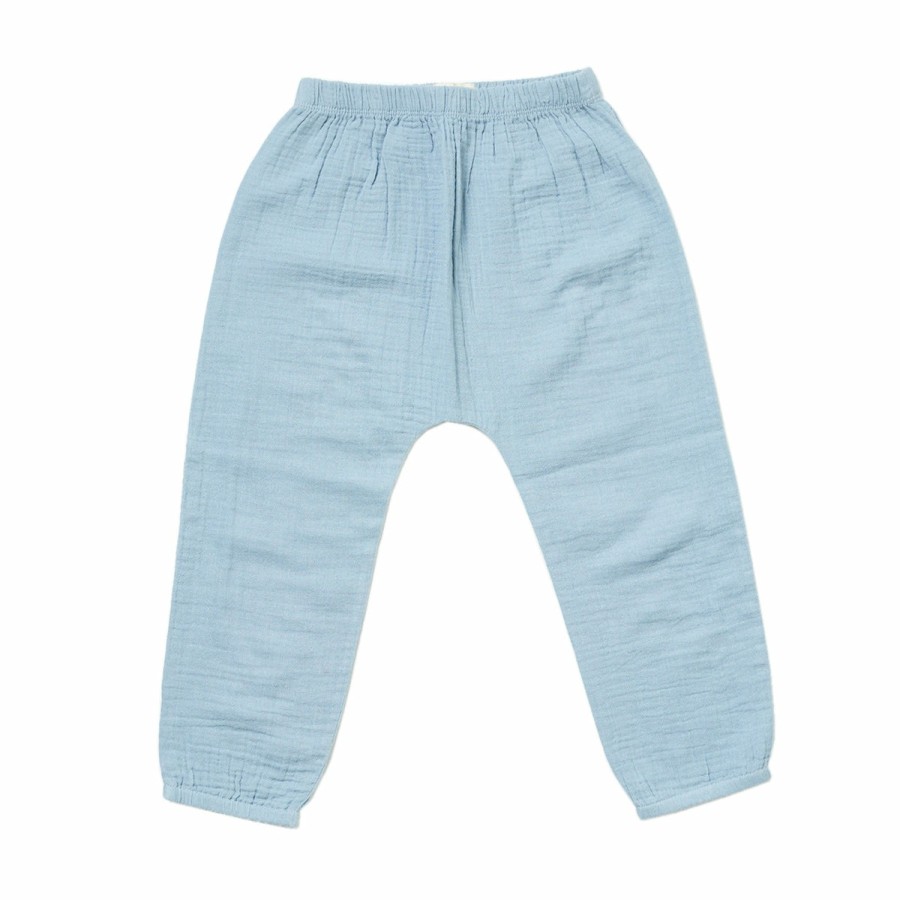 Clothing & Accessories HART + LAND Bottoms | Baby/Toddler/Big Kid Organic Solid Muslin Pant