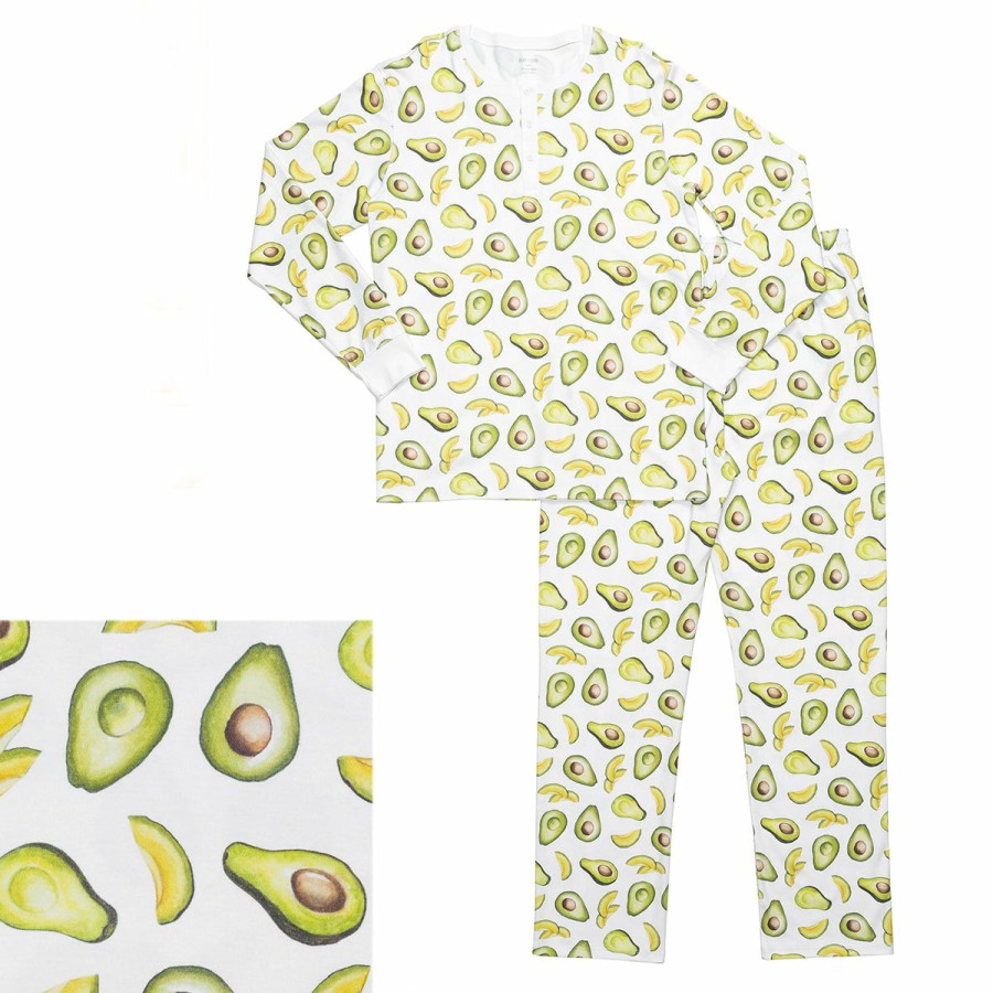 Clothing & Accessories HART + LAND | Men'S Pima Cotton Pj Set - Avocados