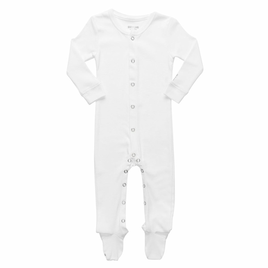 Clothing & Accessories HART + LAND Pajamas | Baby/Toddler Organic Solid Footed Bodysuit