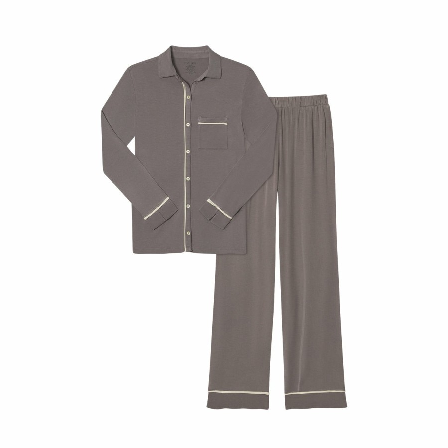 Clothing & Accessories HART + LAND Pajamas & Loungewear | Women'S Bamboo Solid Pj Set