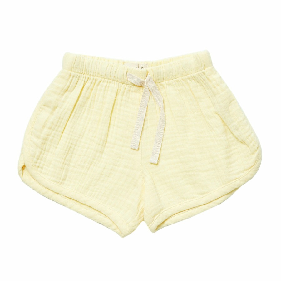 Clothing & Accessories HART + LAND Bottoms | Toddler/Big Kid Organic Solid Muslin Dolman Short