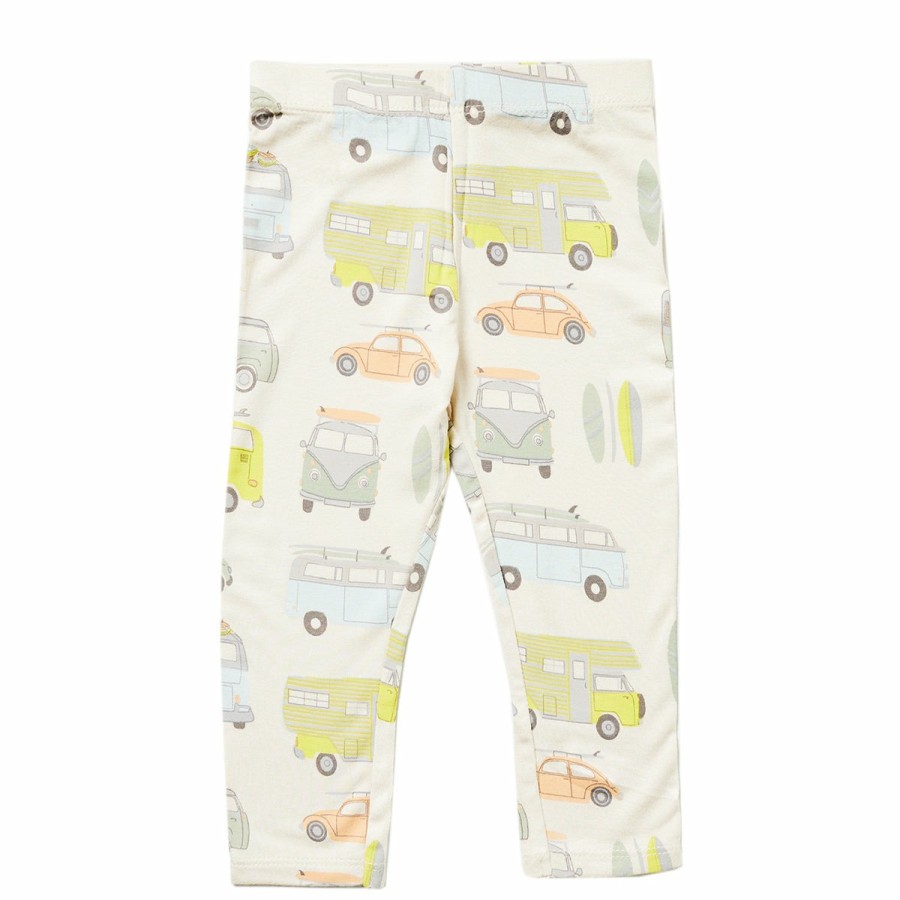 Clothing & Accessories HART + LAND Bottoms | Baby/Toddler/Big Kid Bamboo Legging- Camper Vans