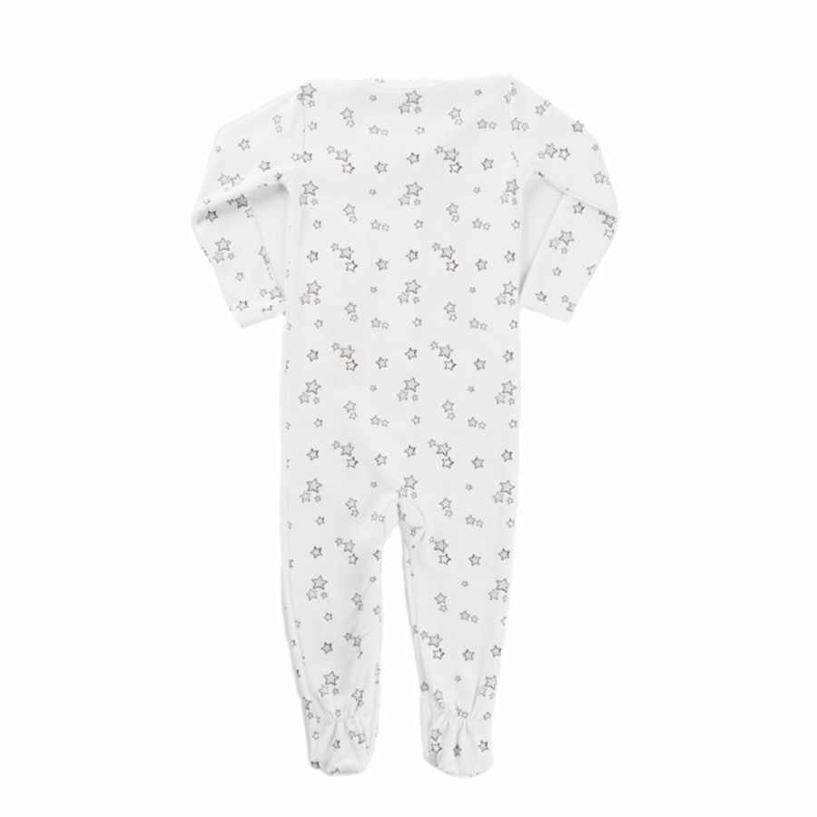 Clothing & Accessories HART + LAND Pajamas | Baby/Toddler Organic Zip Footed Bodysuit- Galaxy Stars