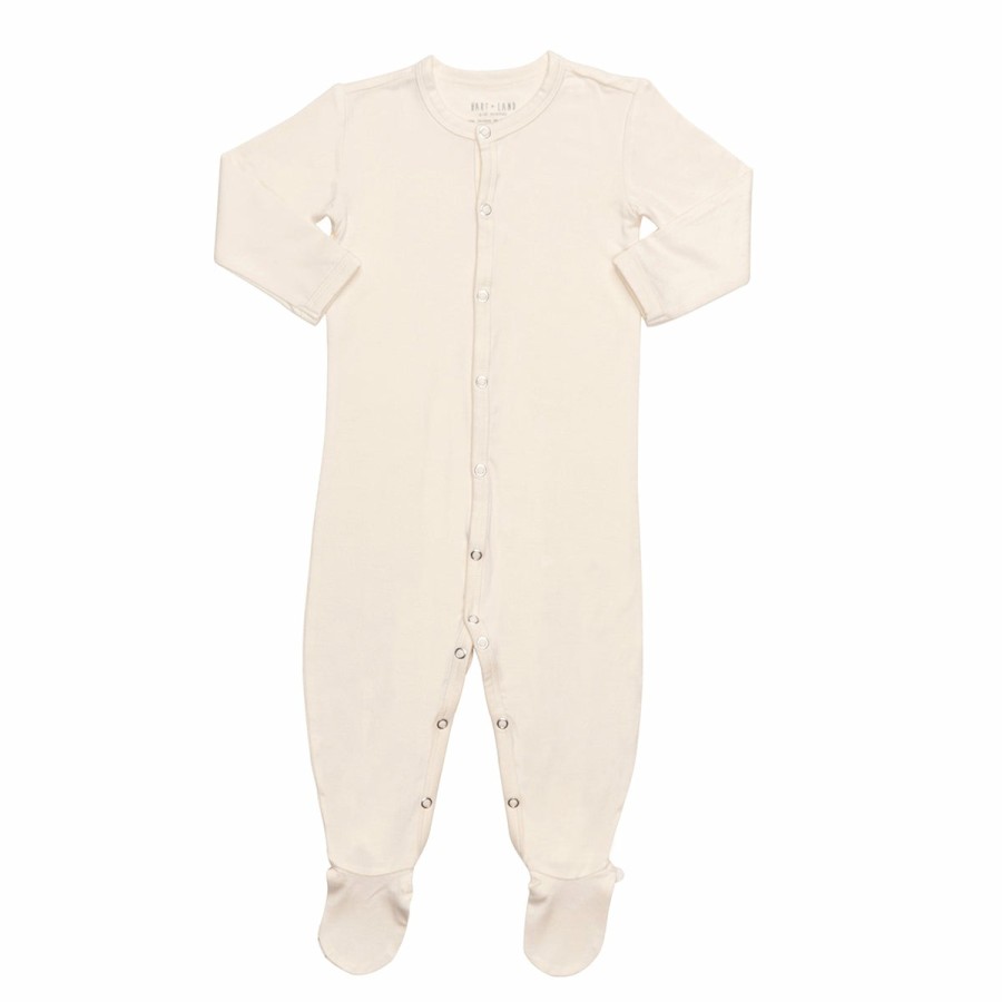 Clothing & Accessories HART + LAND Pajamas | Baby/Toddler Bamboo Solid Footed Bodysuit