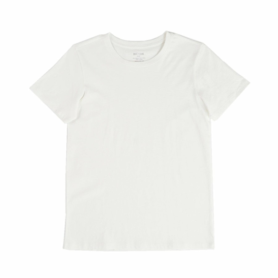 Clothing & Accessories HART + LAND Tops | Baby/Toddler/Big Kid Organic Short Sleeve Crew Tee