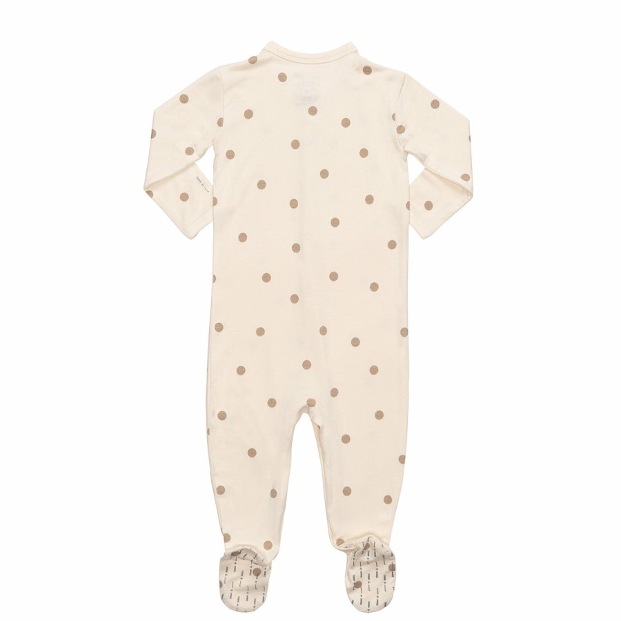 Clothing & Accessories HART + LAND Pajamas | Baby/Toddler Bamboo Footed Bodysuit- Polka Dots