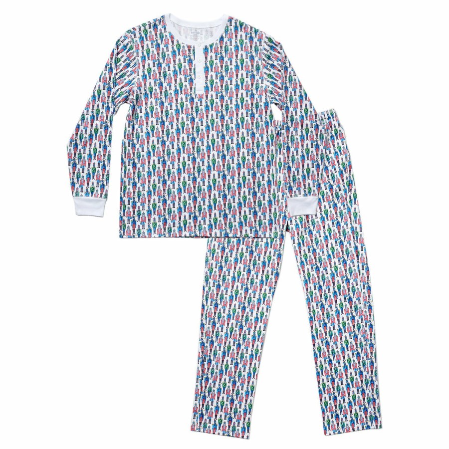 Clothing & Accessories HART + LAND | Men'S Organic Pima Cotton Pj Set - Holiday Soldiers