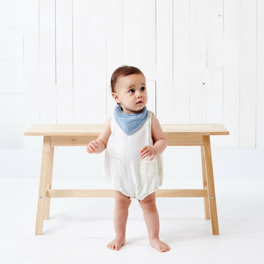 Clothing & Accessories HART + LAND Dresses & Bubbles | Baby/Toddler Organic Solid Muslin Tank Bubble