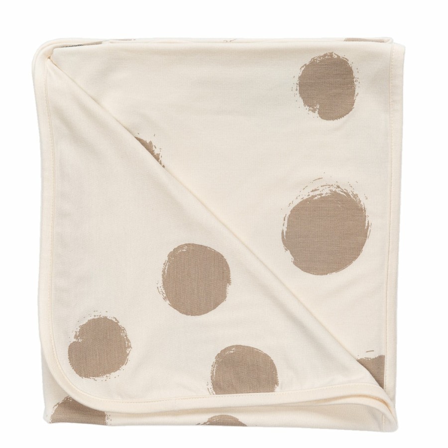 Home HART + LAND | Bamboo Swaddle Blanket- Organic Dots