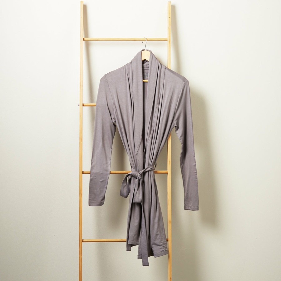 Clothing & Accessories HART + LAND Pajamas & Loungewear | Women'S Bamboo Solid Robe