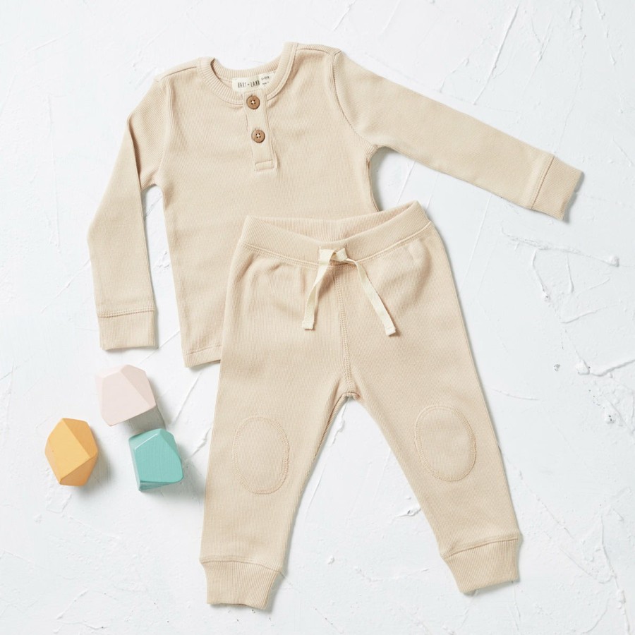 Clothing & Accessories HART + LAND Bottoms | Baby/Toddler/Big Kid Organic Ribbed Jogger