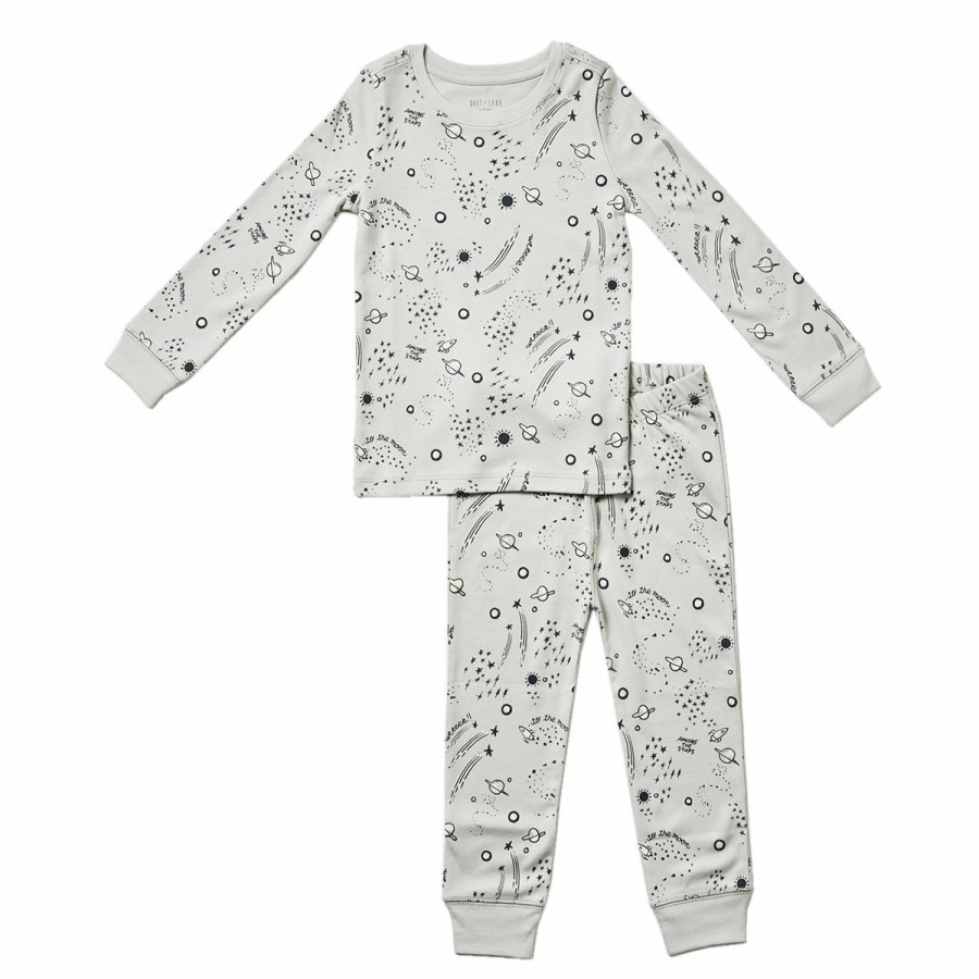 Clothing & Accessories HART + LAND Pajamas | Baby/Toddler/Big Kid Organic Tiny Galaxy Pj Set