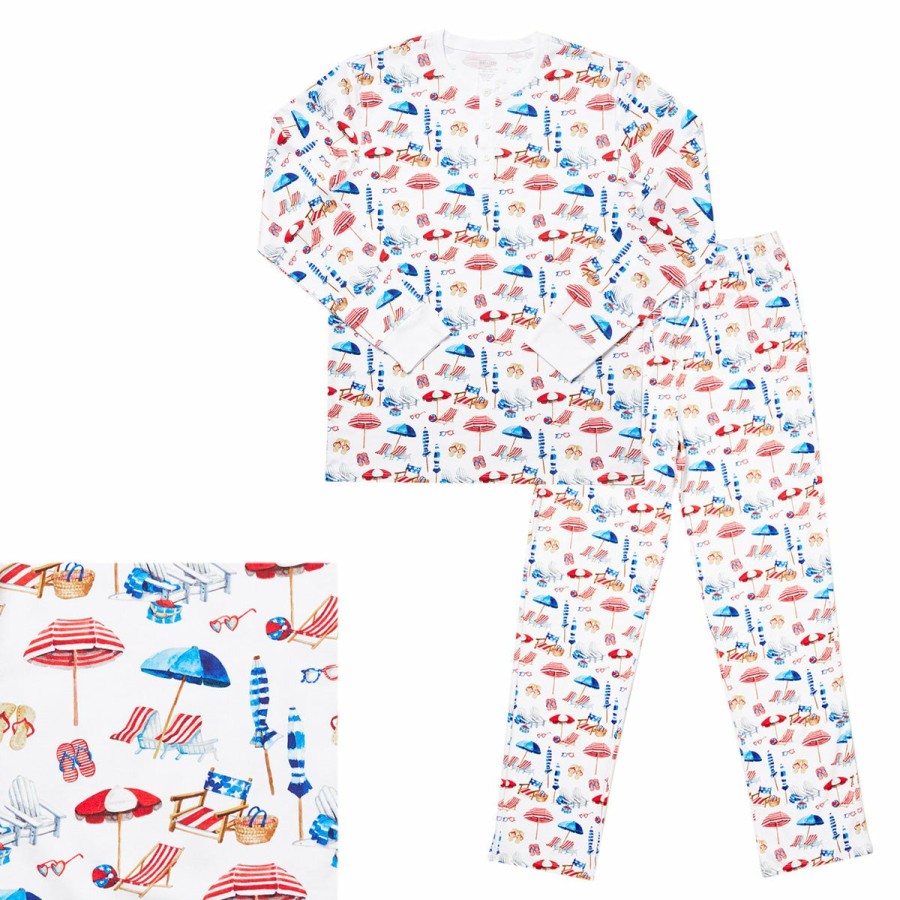 Clothing & Accessories HART + LAND | Men'S Organic Pima Cotton Pj Set - At The Beach