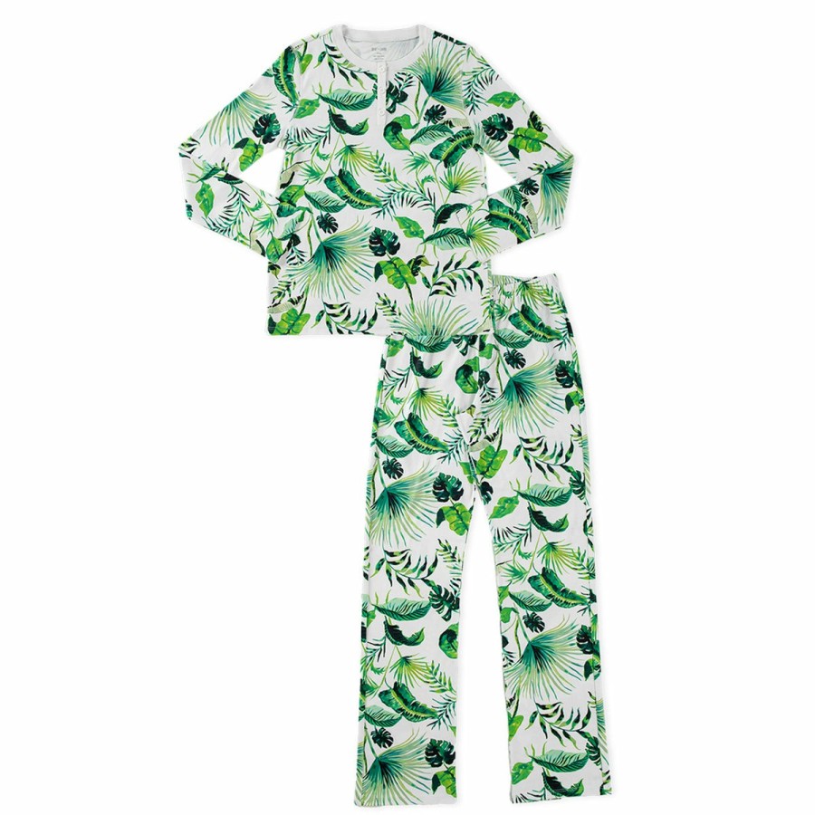 Clothing & Accessories HART + LAND | Women'S Organic Pima Cotton Pj Set - Palm Dreams