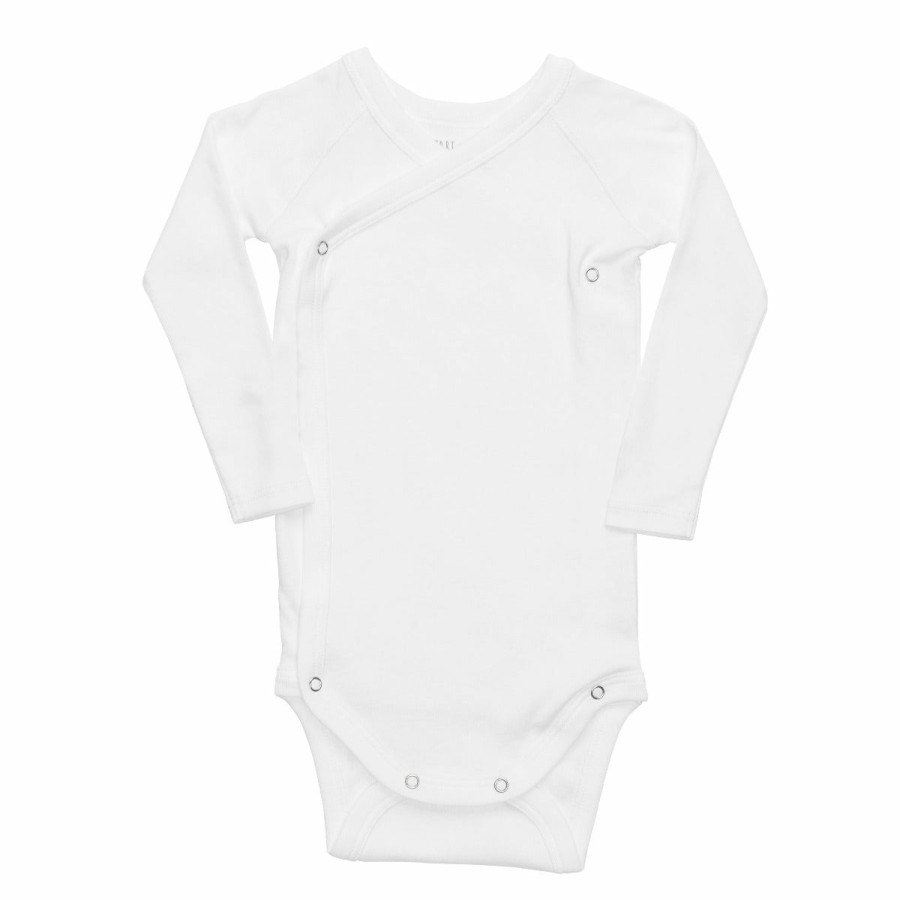 Clothing & Accessories HART + LAND Onesies & Rompers | Baby/Toddler Organic Long Sleeve Solid Kimono Bodysuit