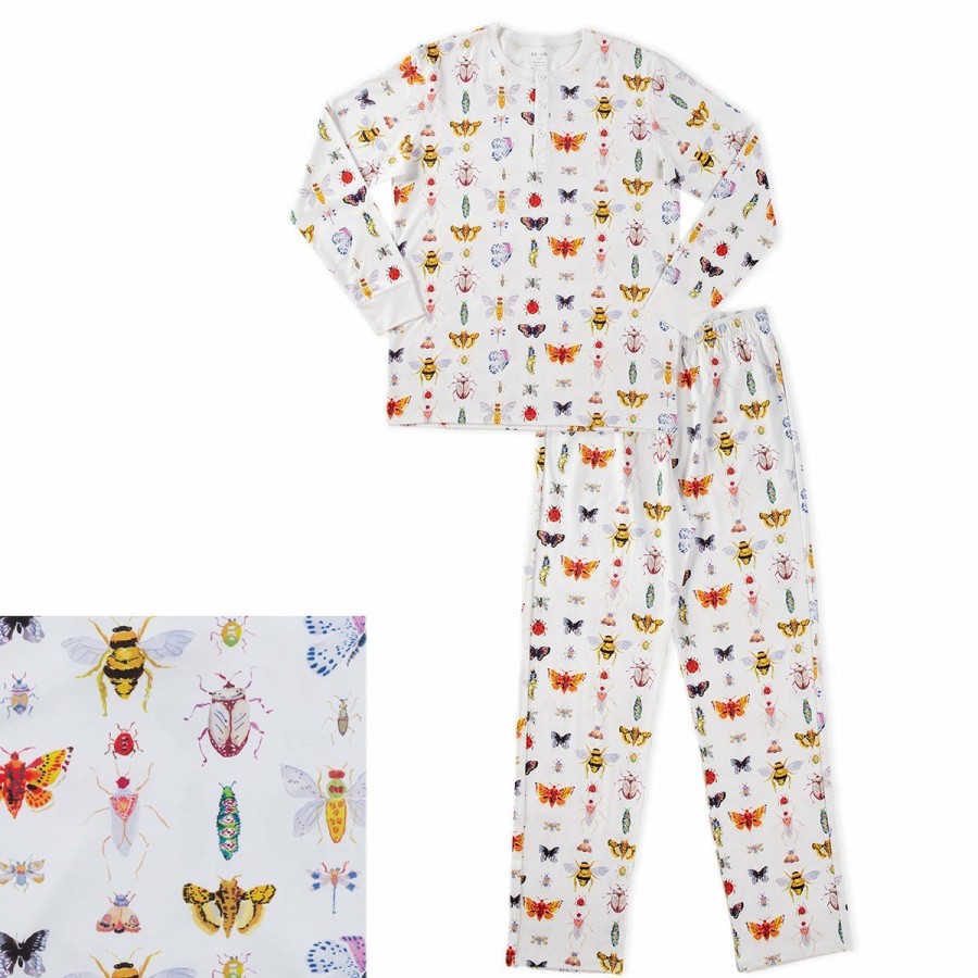 Clothing & Accessories HART + LAND | Men'S Organic Pima Cotton Pj Set - Bugs