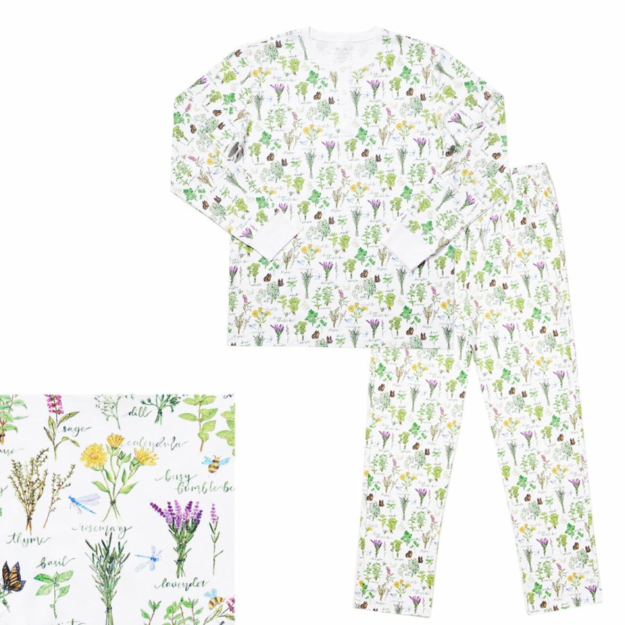 Clothing & Accessories HART + LAND | Men'S Organic Pima Cotton Pj Set - Herb Garden