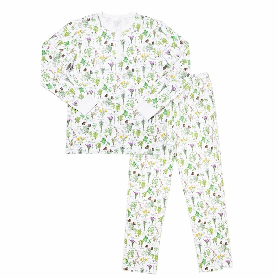 Clothing & Accessories HART + LAND | Men'S Organic Pima Cotton Pj Set - Herb Garden